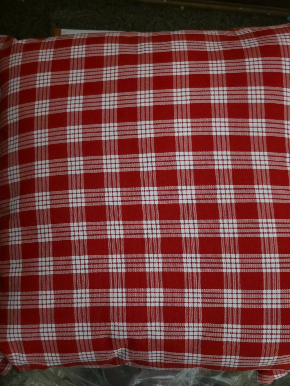 Red Palaka Throw Pillow Set Of 2